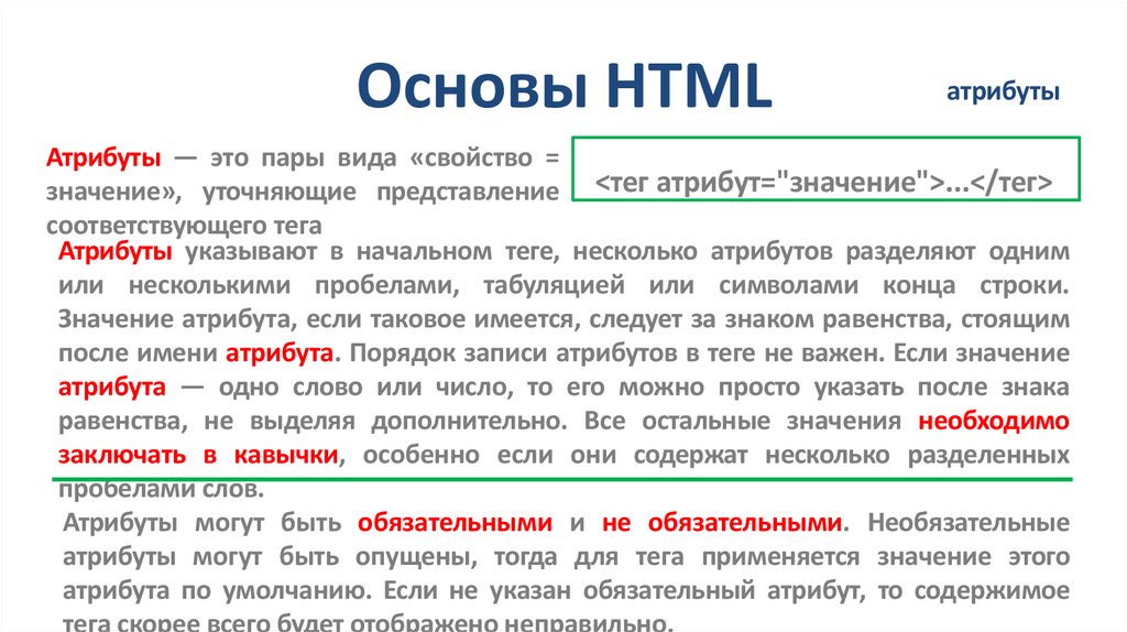 Основы HTML