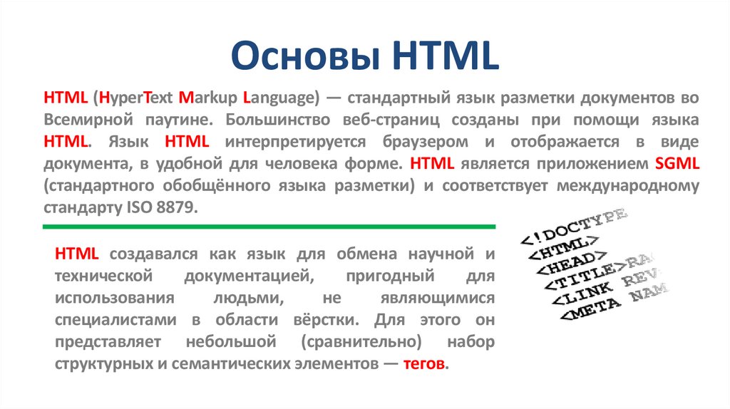 Основы HTML