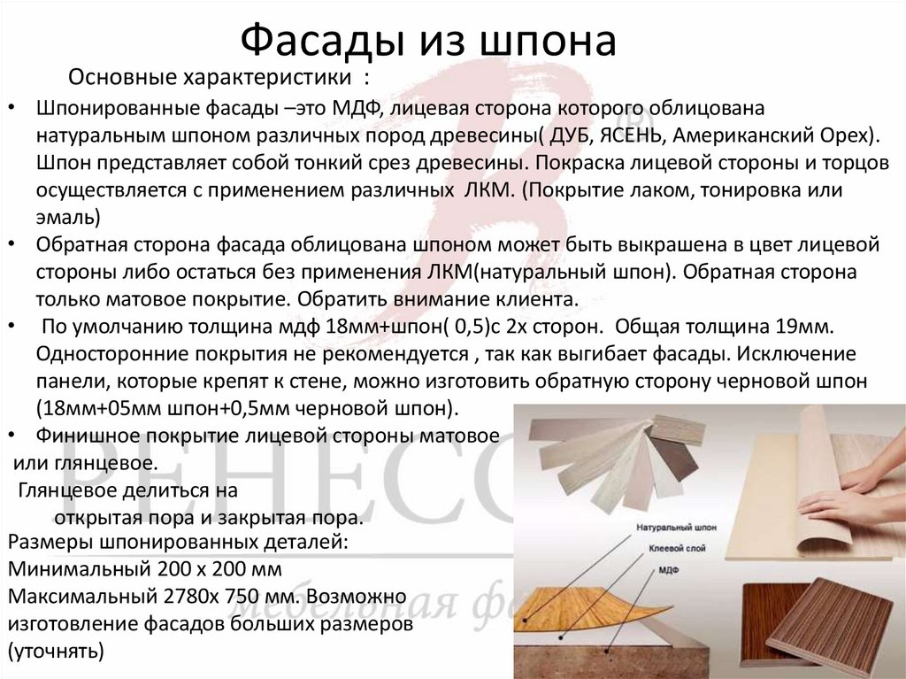 Фасады из шпона
