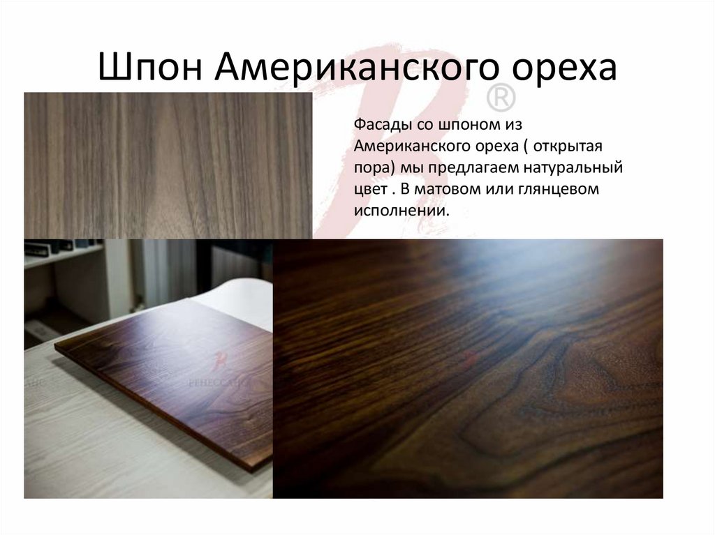 Шпон Американского ореха