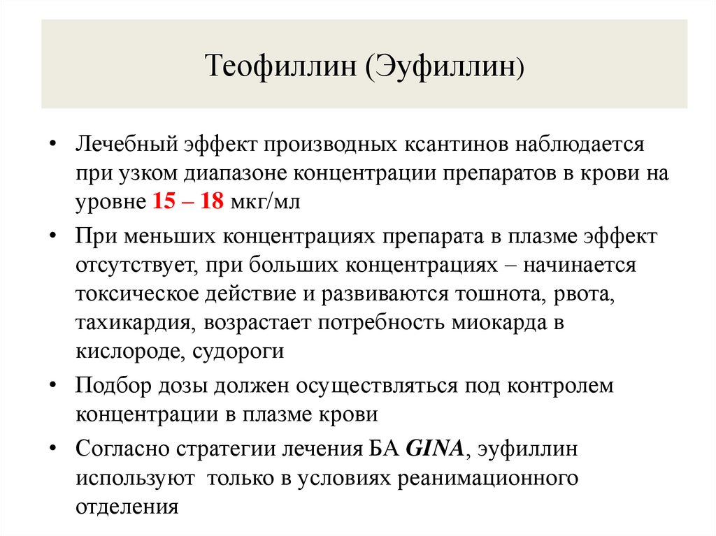 Теофиллин (Эуфиллин)