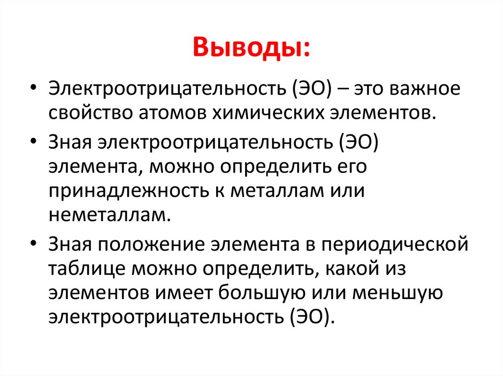 Выводы: