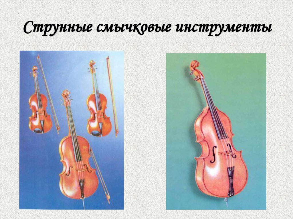 Струнные смычковые инструменты