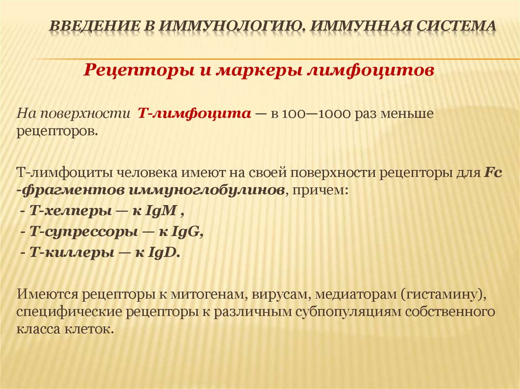 Введение в иммунологию. Иммунная система