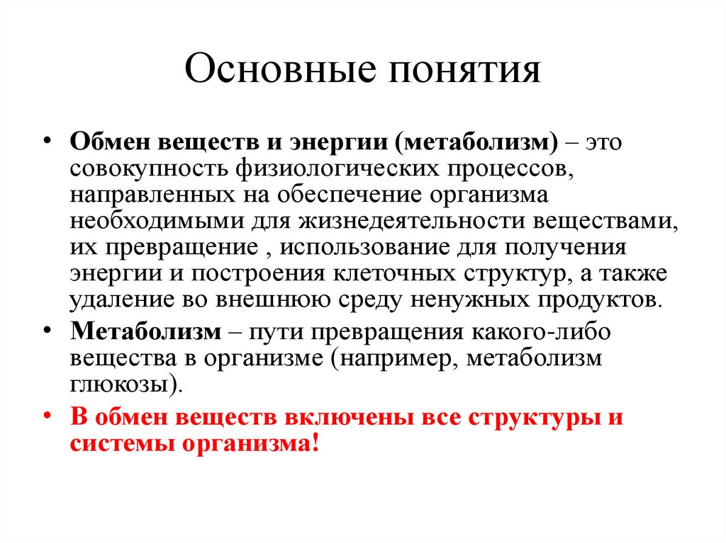 Основные понятия