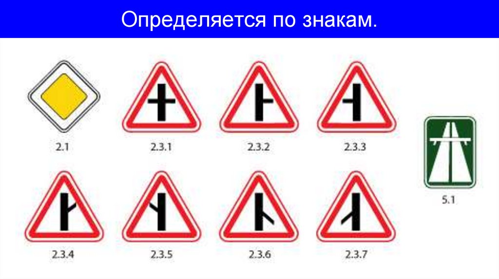 Определяется по знакам.