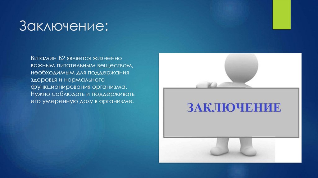 Заключение:
