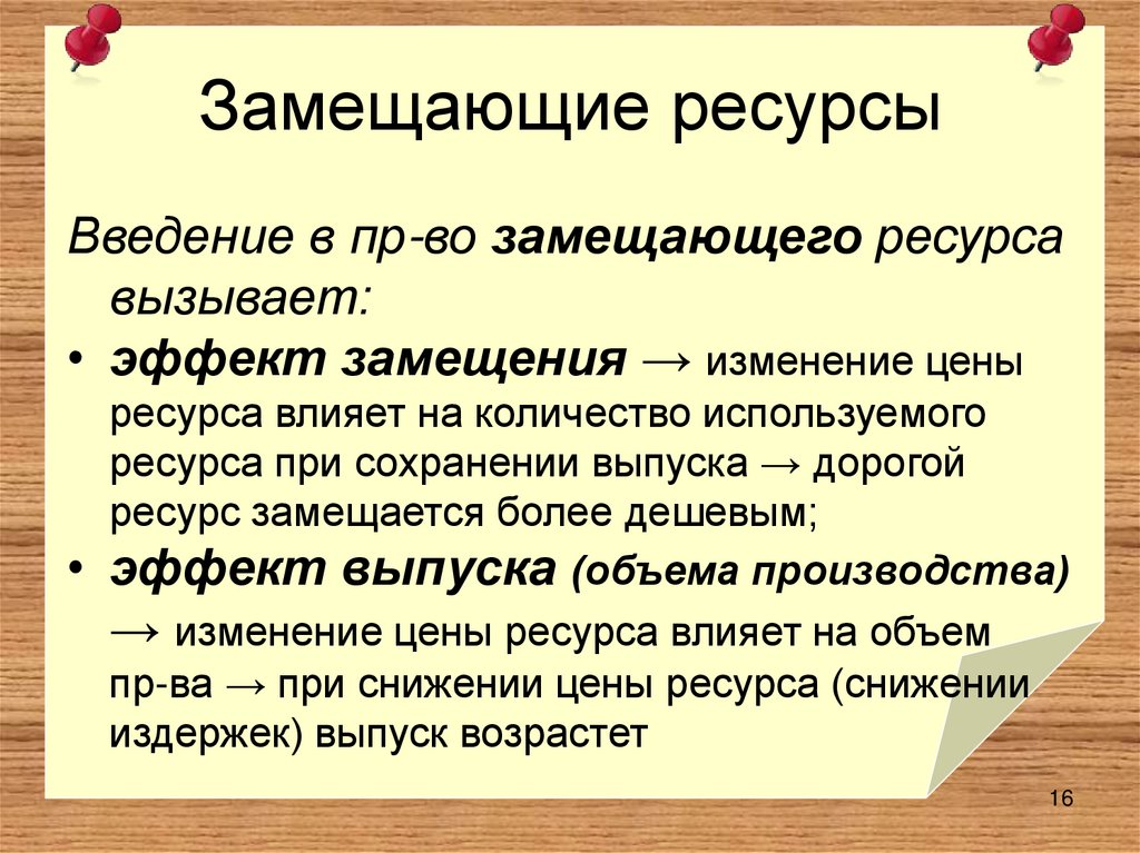 Замещающие ресурсы