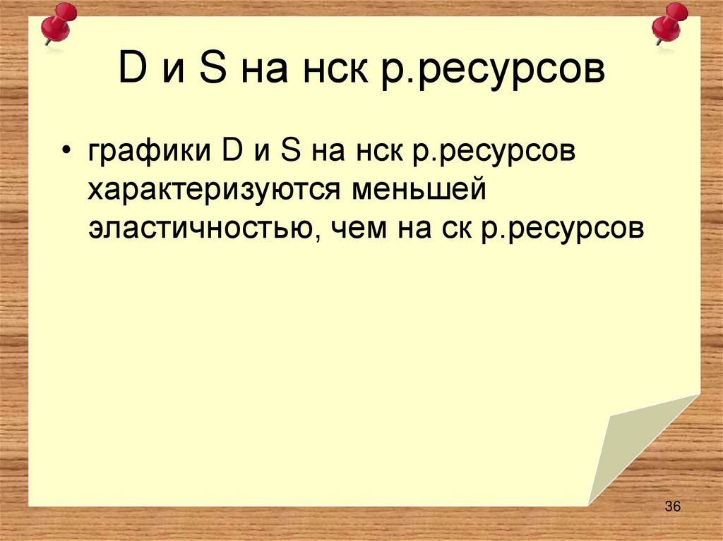 D и S на нск р.ресурсов