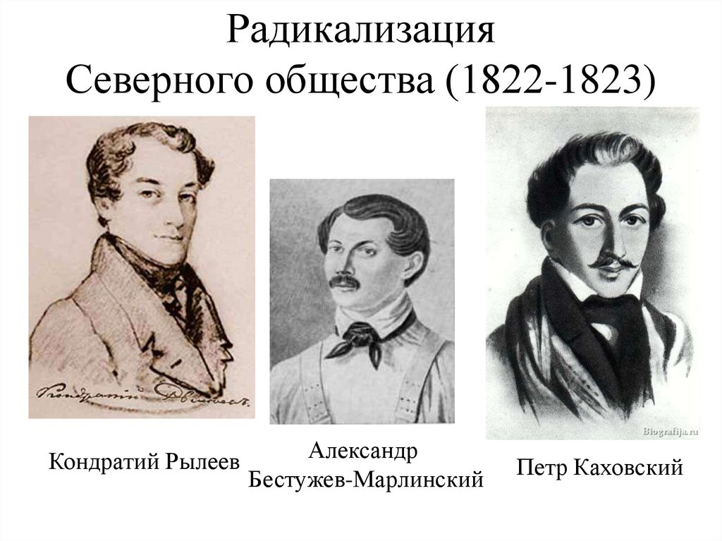 Радикализация Северного общества (1822-1823)