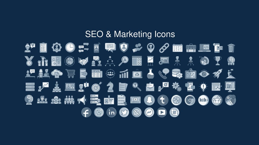SEO & Marketing Icons