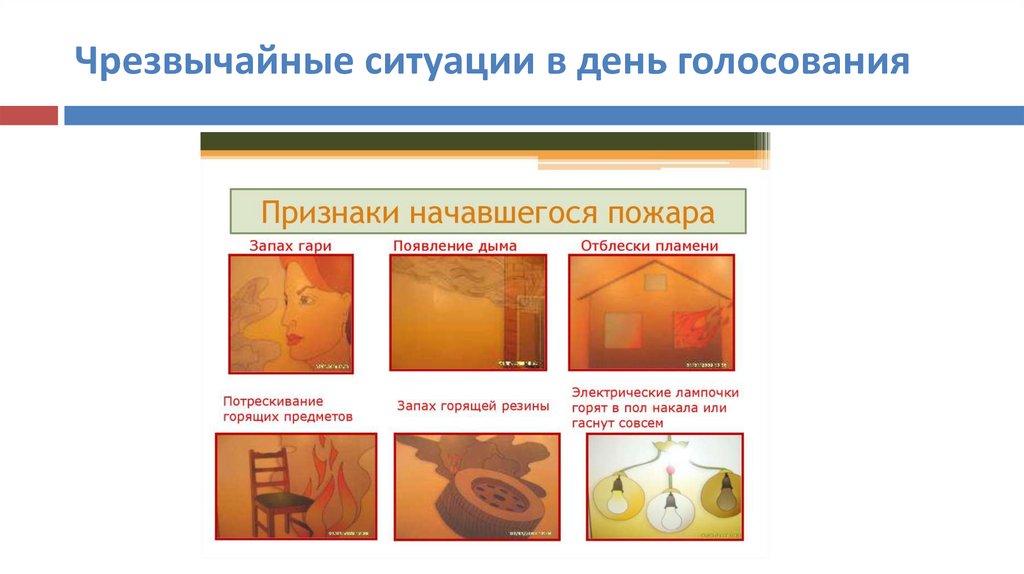 Чрезвычайные ситуации в день голосования