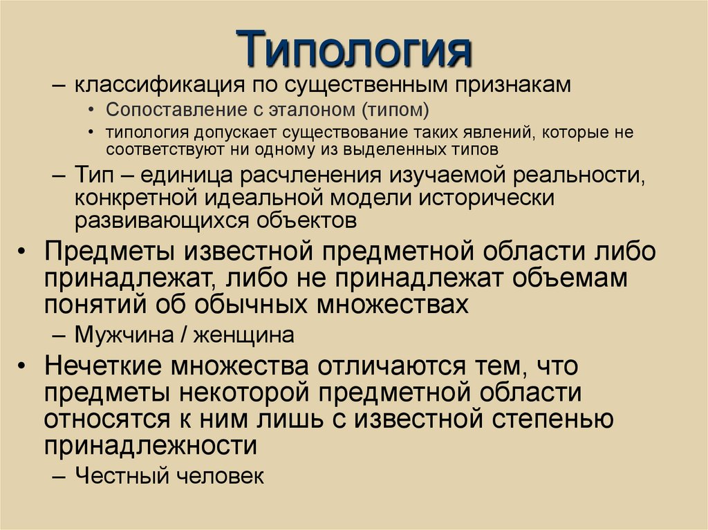 Типология