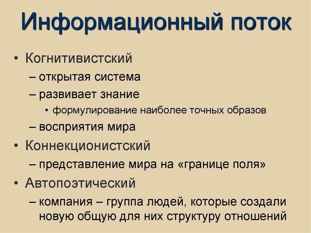 Информационный поток