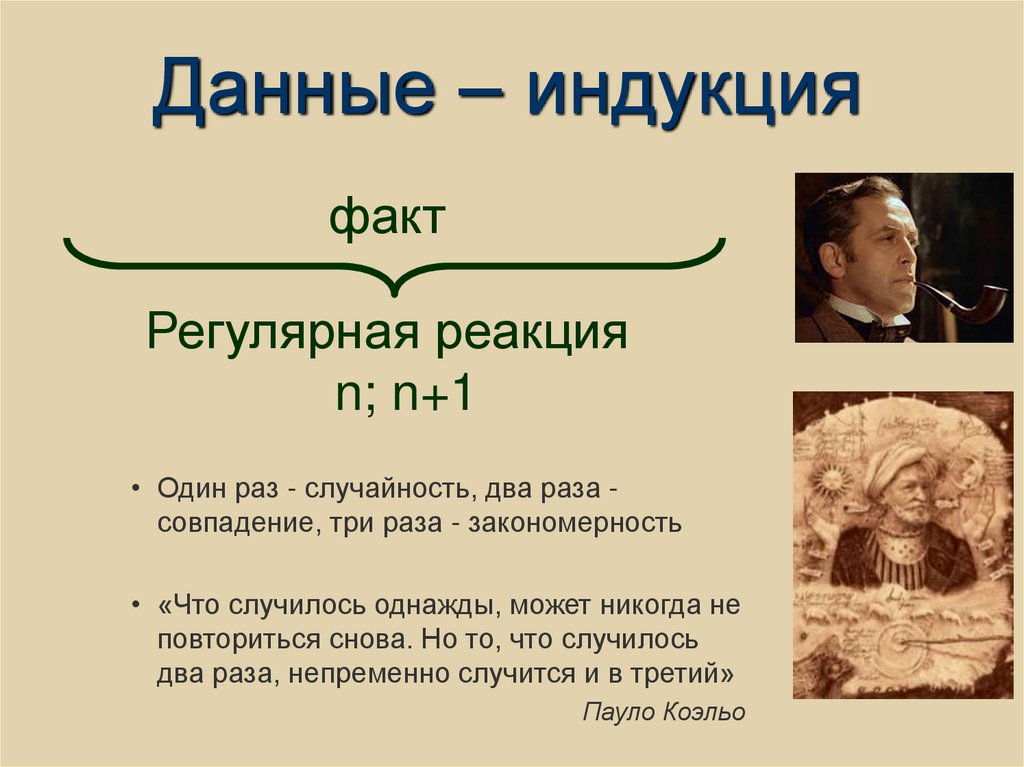 Данные – индукция