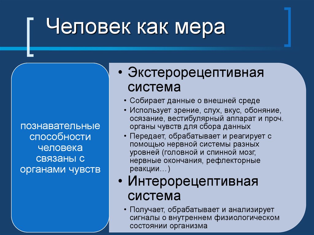 Человек как мера