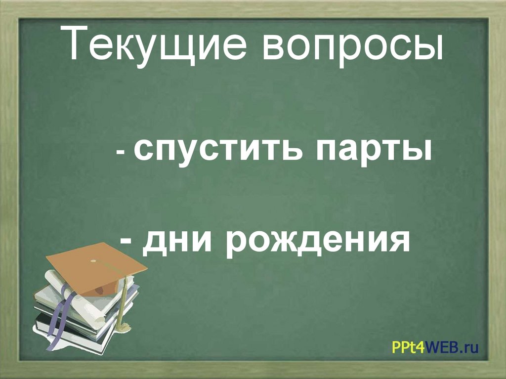 Текущие вопросы