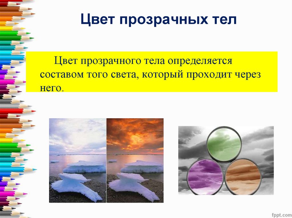 Цвет прозрачных тел