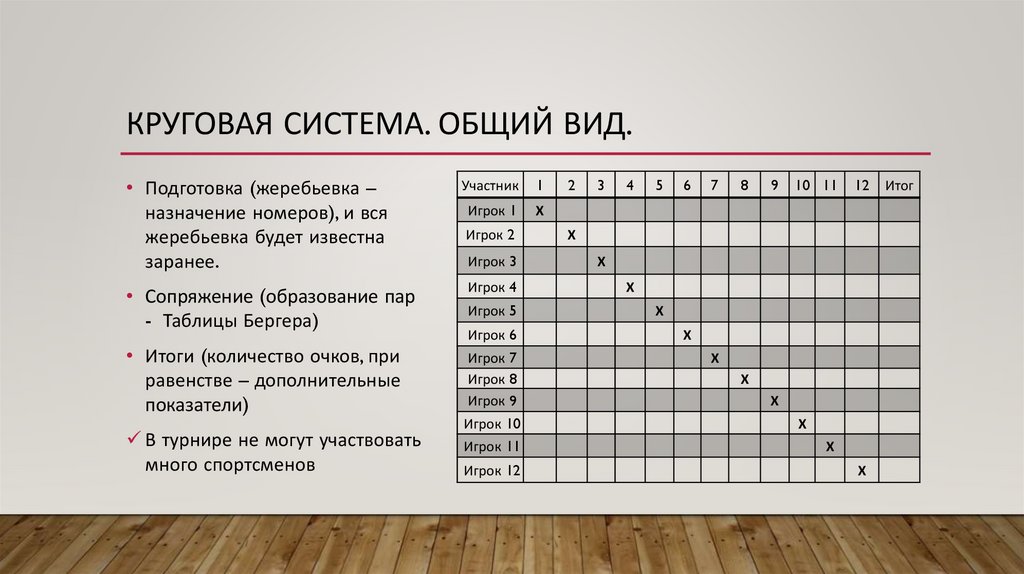 Круговая система. Общий Вид.