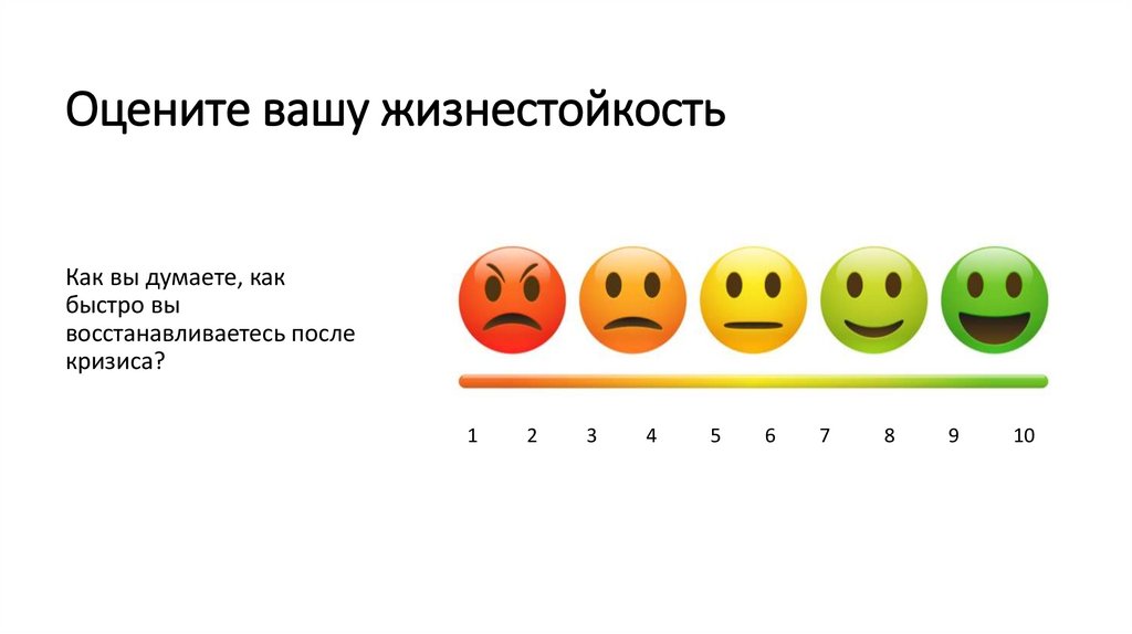 Оцените вашу жизнестойкость