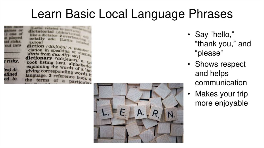 Learn Basic Local Language Phrases