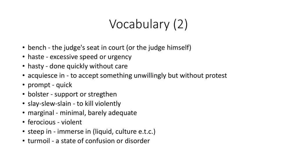 Vocabulary (2)