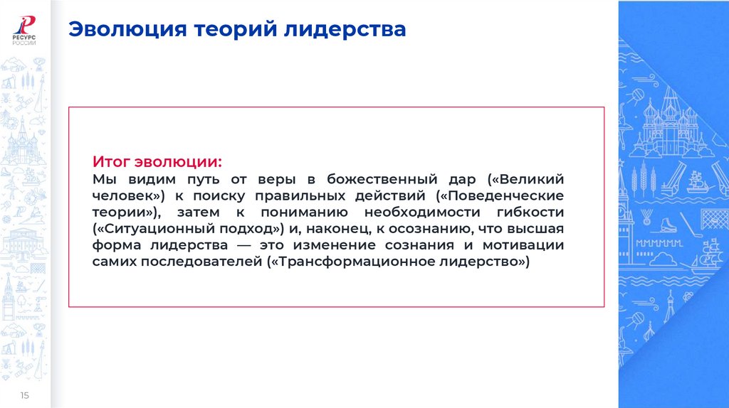 Эволюция теорий лидерства