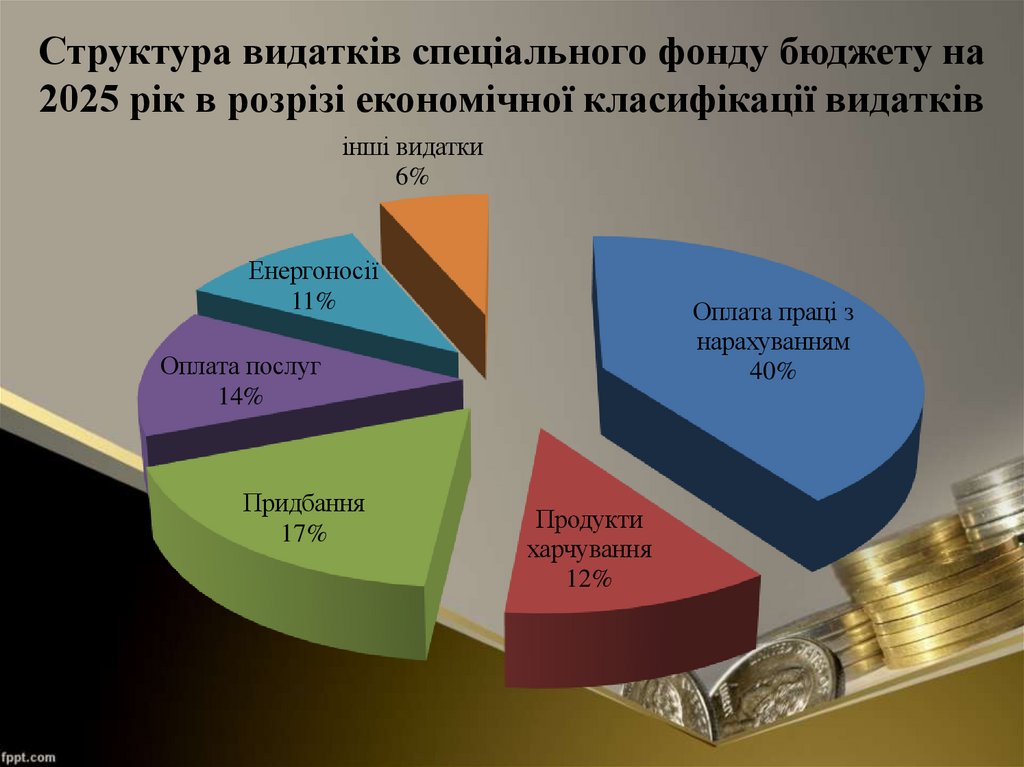 Структура видатків спеціального фонду бюджету на 2025 рік в розрізі економічної класифікації видатків