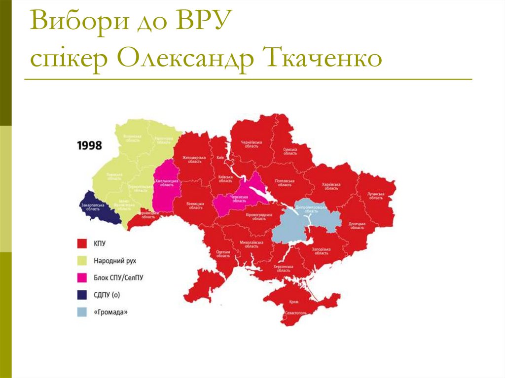 Вибори до ВРУ спікер Олександр Ткаченко