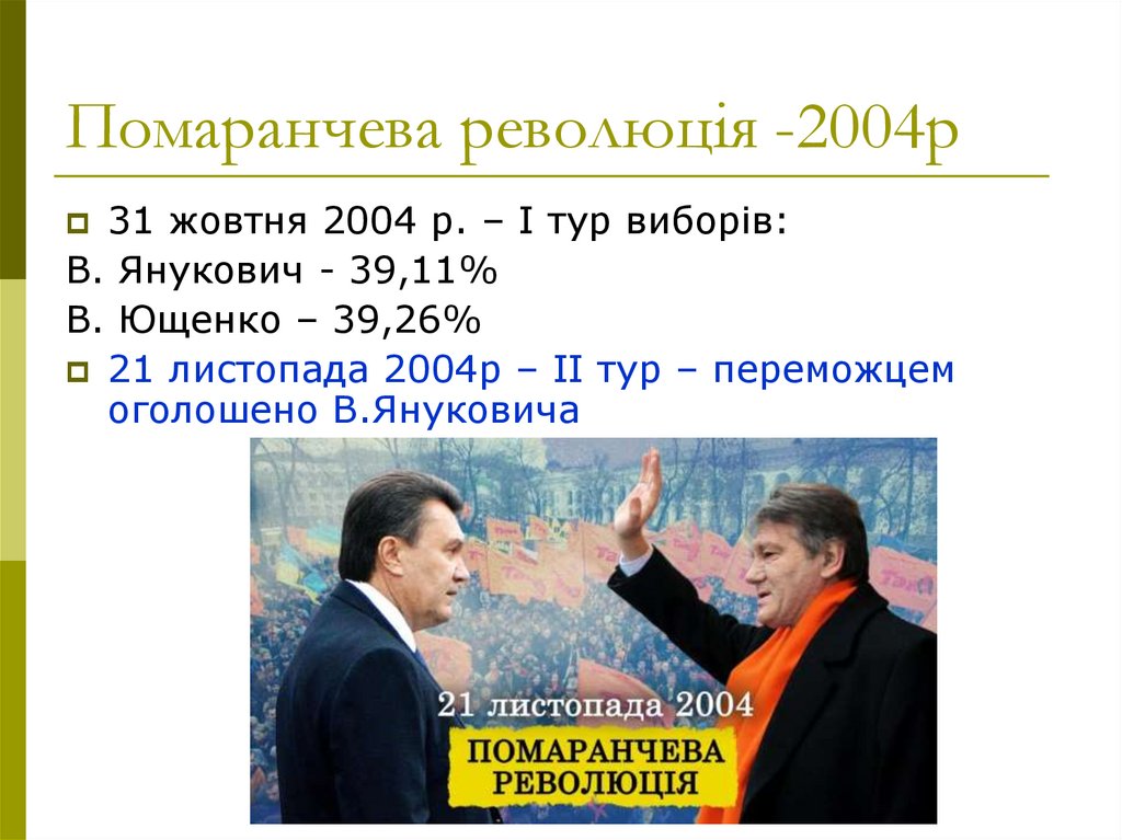 Помаранчева революція -2004р