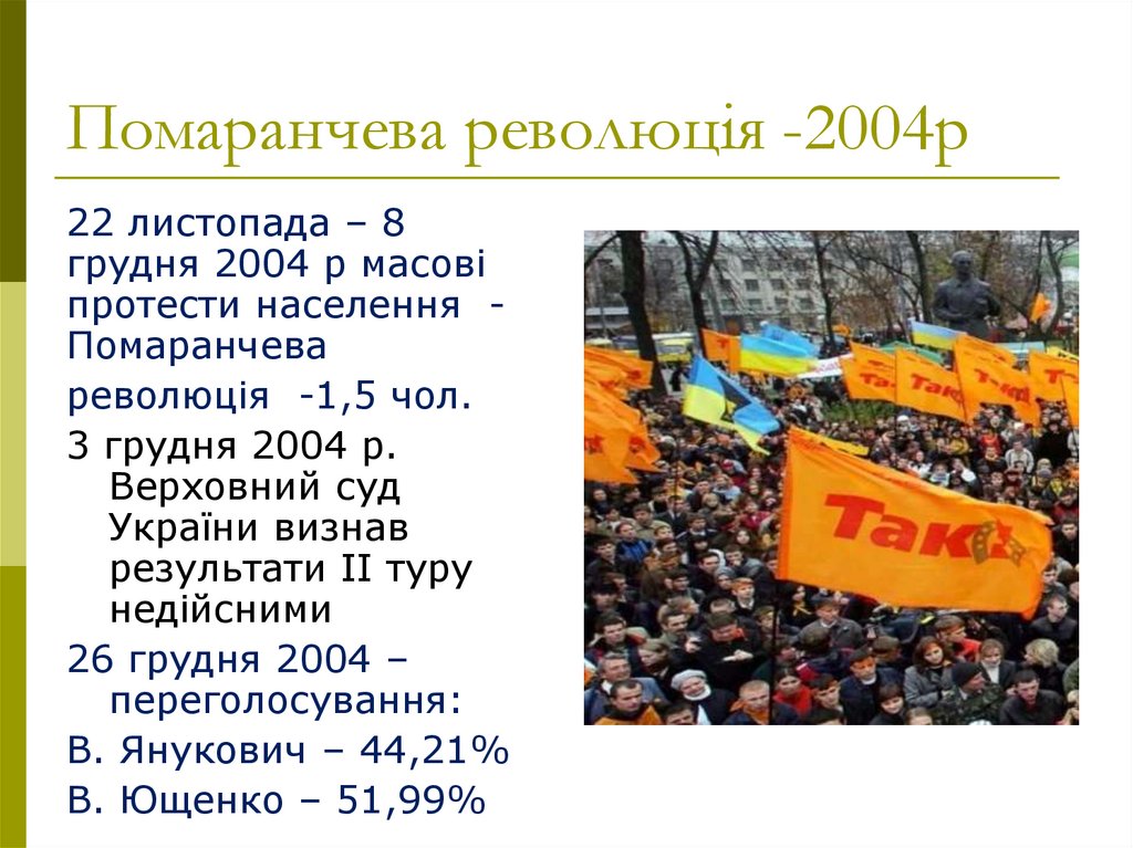 Помаранчева революція -2004р