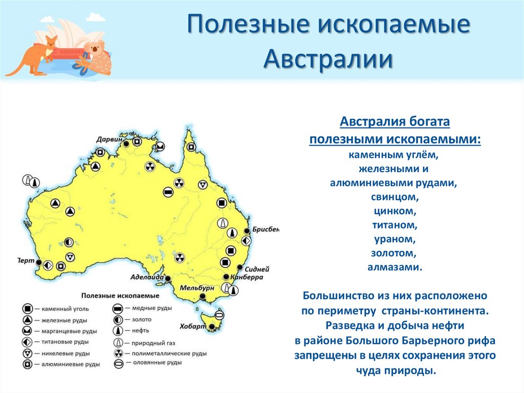 Полезные ископаемые Австралии