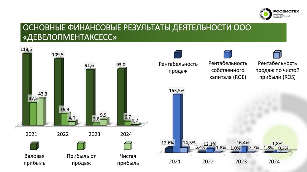ОСНОВНЫЕ ФИНАНСОВЫЕ РЕЗУЛЬТАТЫ ДЕЯТЕЛЬНОСТИ ООО «ДЕВЕЛОПМЕНТАКСЕСС»