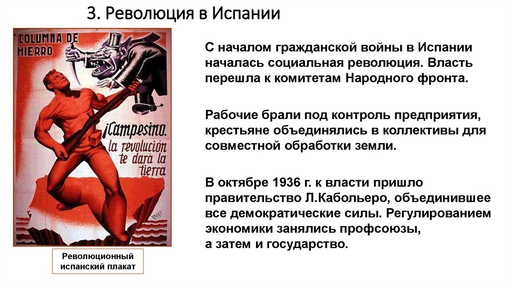 3. Революция в Испании