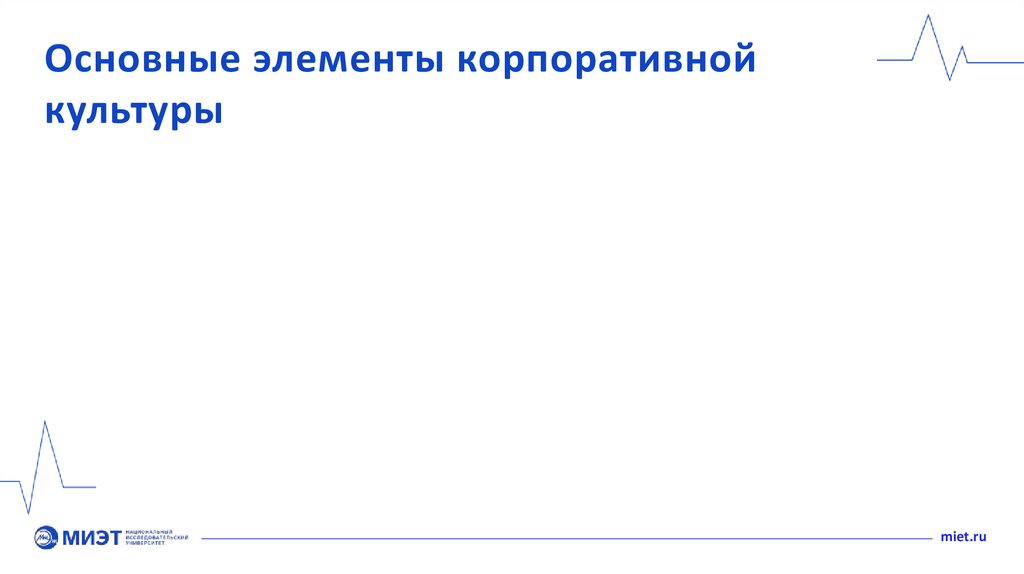 Основные элементы корпоративной культуры