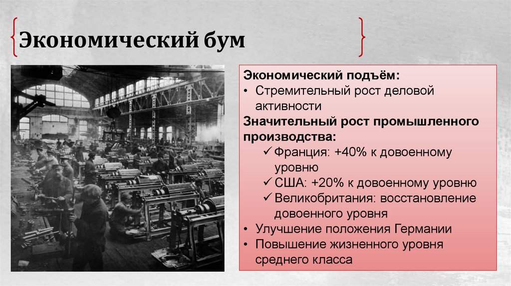 Экономический бум