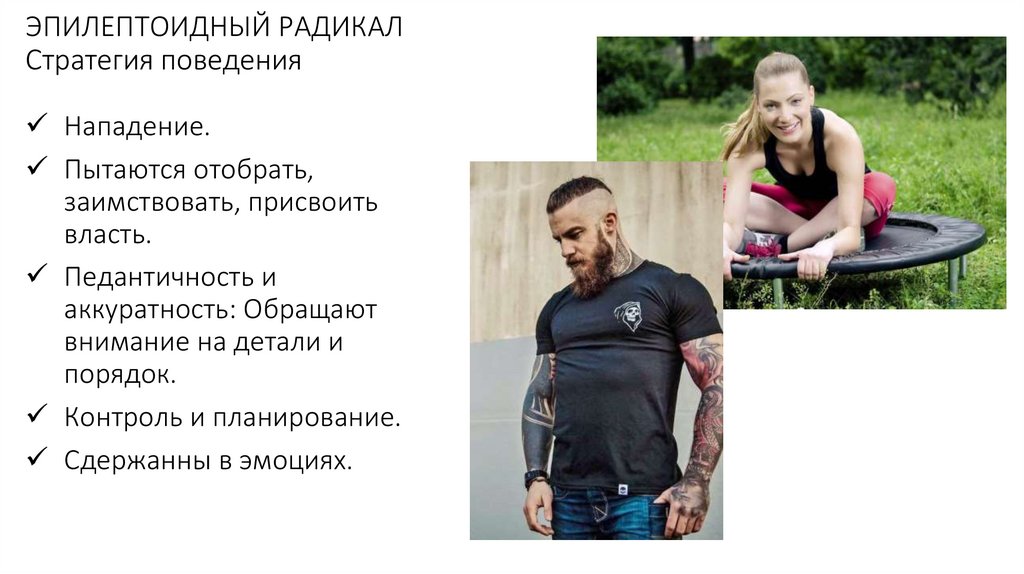 ЭПИЛЕПТОИДНЫЙ РАДИКАЛ Стратегия поведения