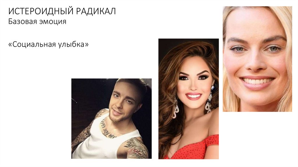 ИСТЕРОИДНЫЙ РАДИКАЛ Базовая эмоция