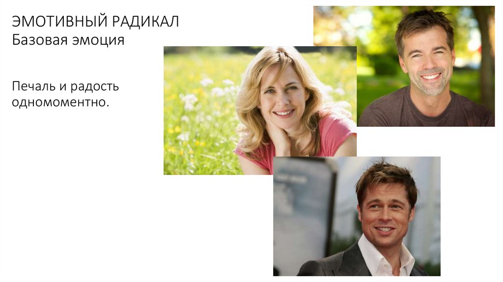 ЭМОТИВНЫЙ РАДИКАЛ Базовая эмоция