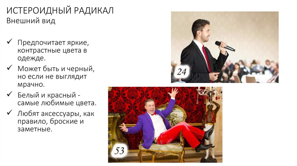 ИСТЕРОИДНЫЙ РАДИКАЛ Внешний вид