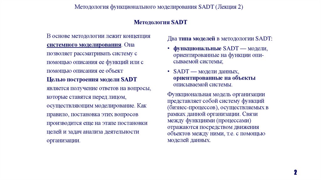 Методология SADT