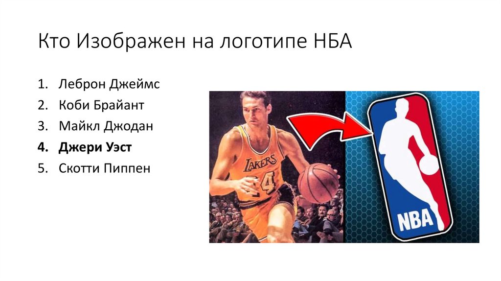Кто Изображен на логотипе НБА
