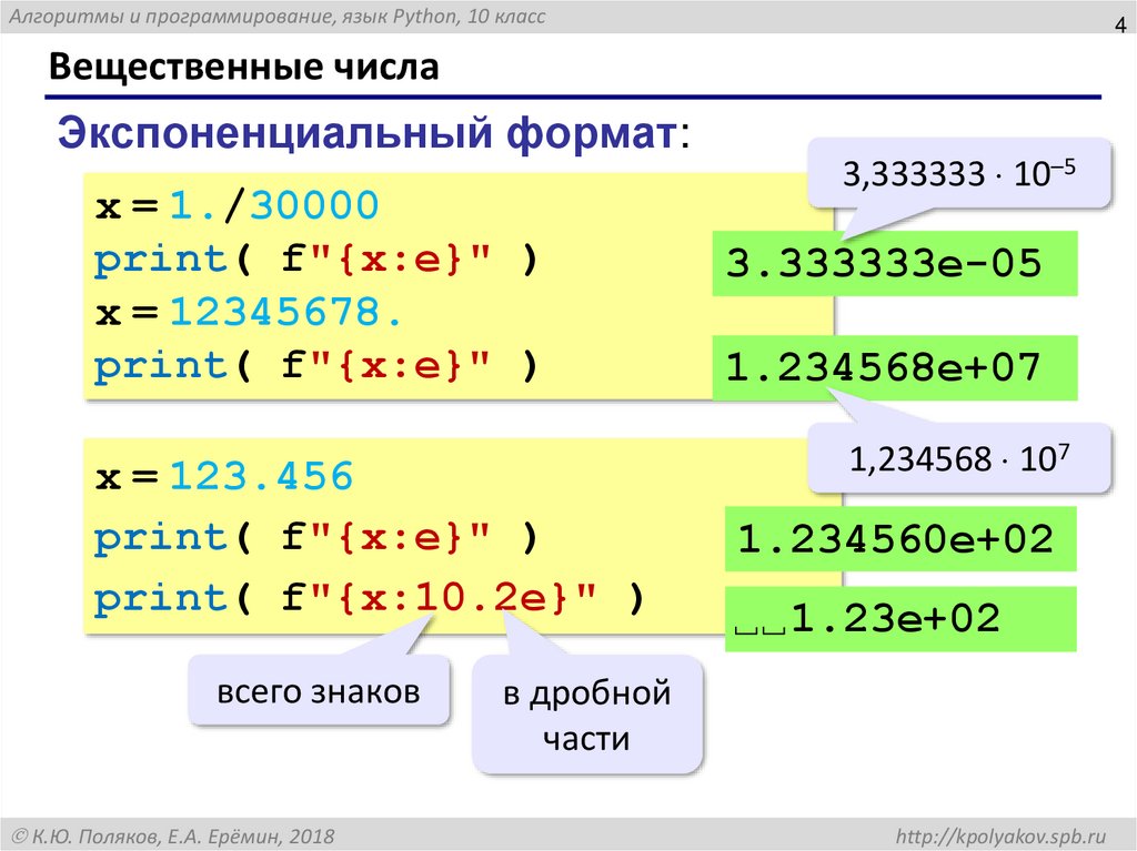 Вещественные числа