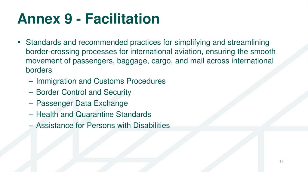 Annex 9 - Facilitation