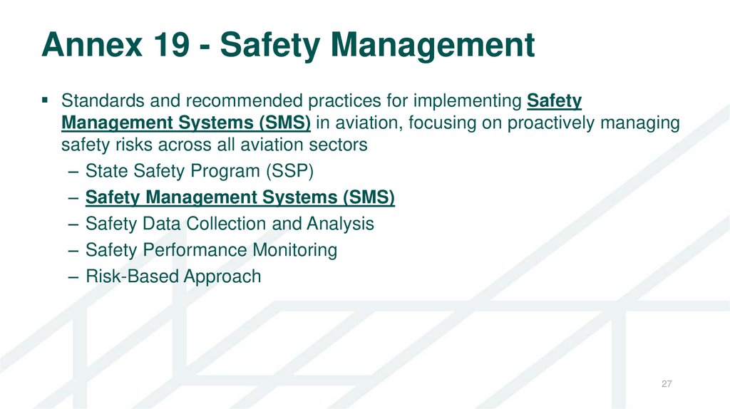 Annex 19 - Safety Management