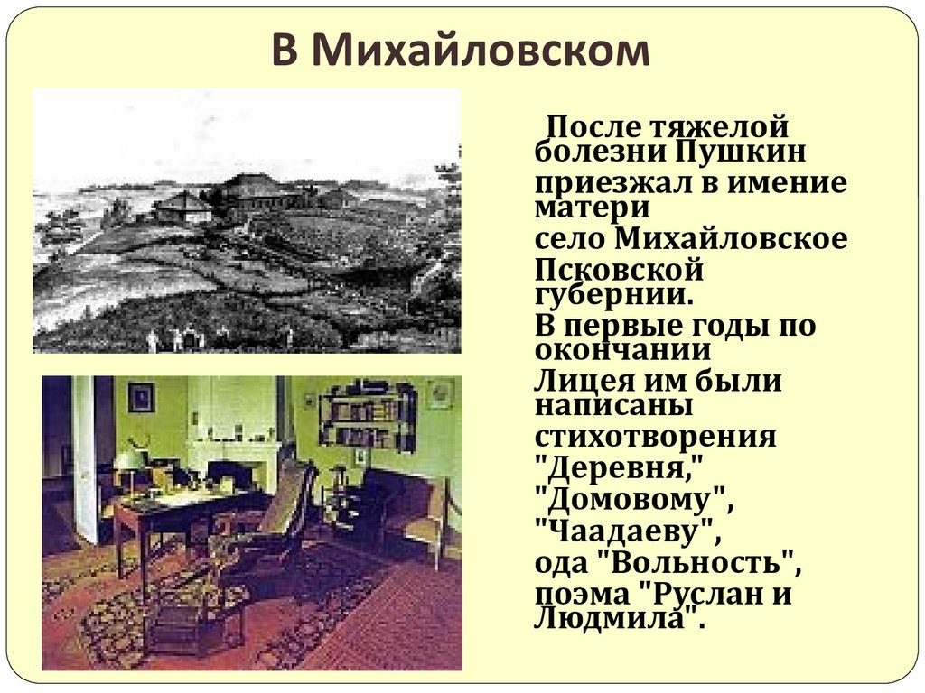 В Михайловском