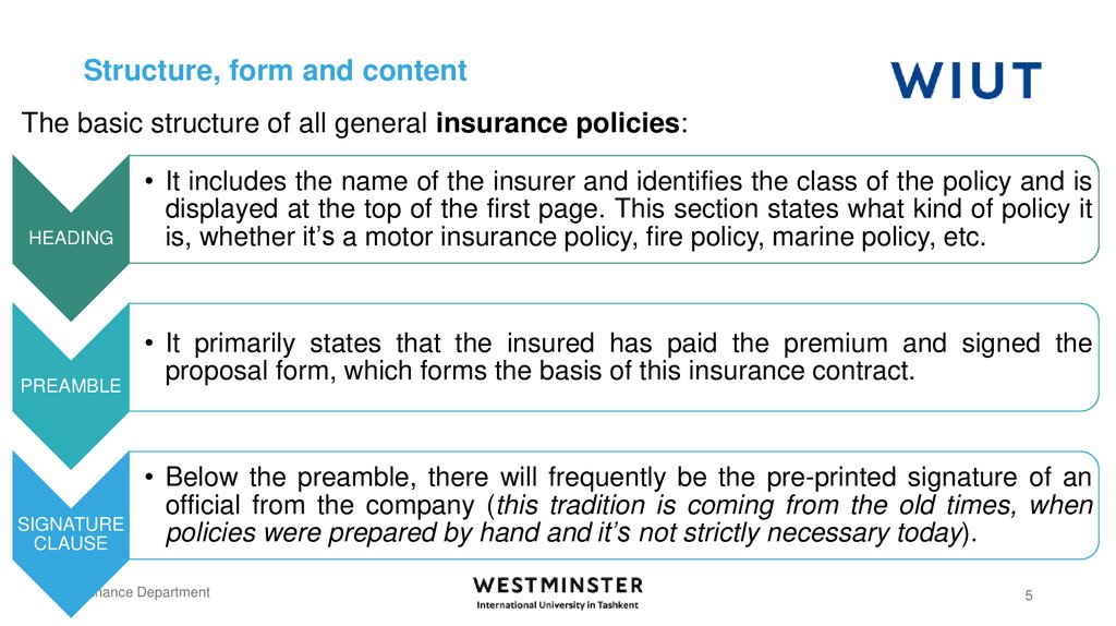 Structure, form and content