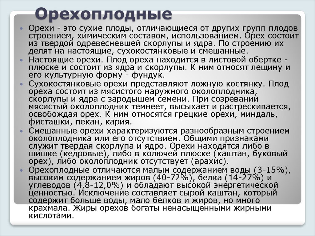 Орехоплодные