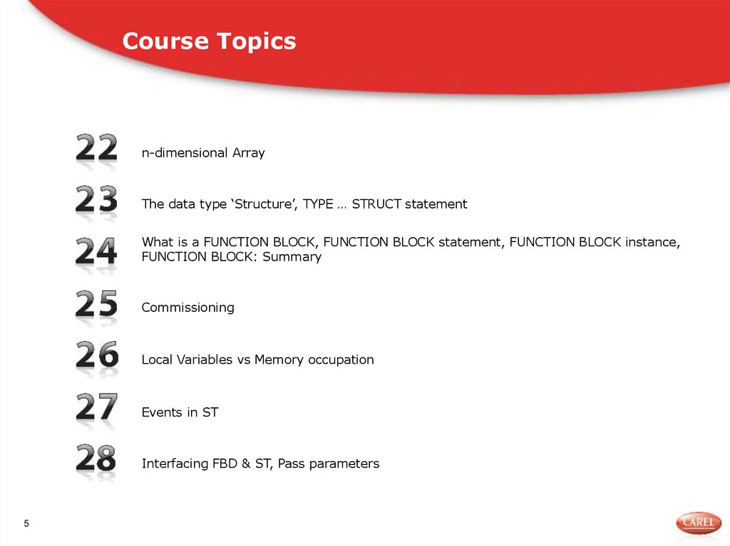 Course Topics