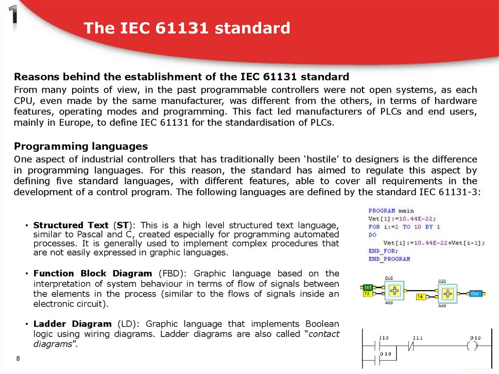 The IEC 61131 standard